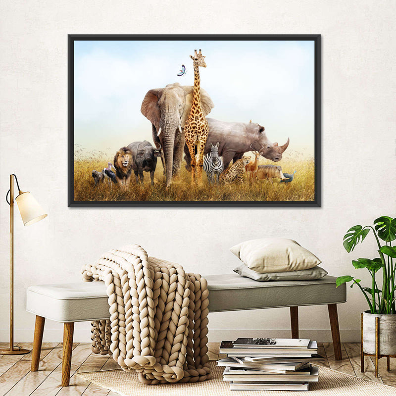Kenyan Safari Animals Wall Art