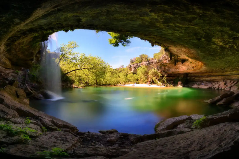 Hamilton Pool And Waterfall Wall Art