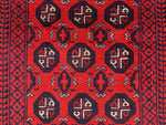 Hand Knotted Afghani Wool Baluch Runner Rug With Rug Pad 2x7 Ft