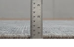 3x5 Hand Woven and Carved Silver and Gray Floral Art Silk Rug | KNT10