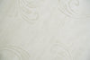 4x6 Hand Woven and Carved Silver and Ivory Floral Art Silk Rug | KNT5