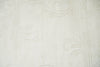 4x6 Hand Woven and Carved Silver and Ivory Floral Art Silk Rug | KNT5