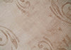 3x5 Hand Woven and Carved Beige and Peach Floral Art Silk Rug | KNT12