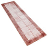 10 feet runner Hand Woven Silver ,Pink and Peach Abstract Art Silk Rug | KNT7