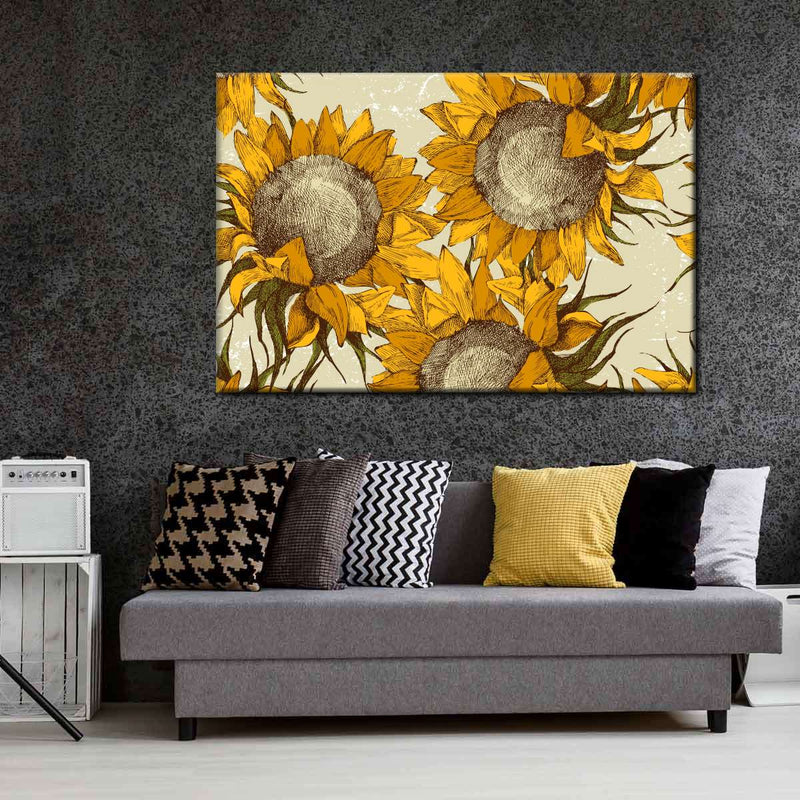Yellow Sunflowers Wall Art