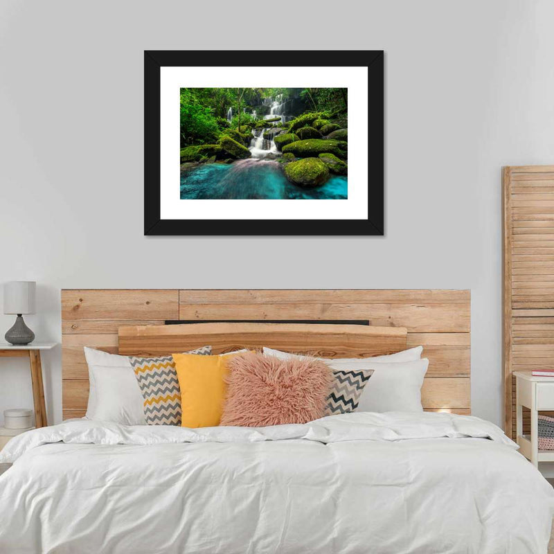 Tropical Waterfall Wall Art