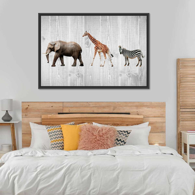 Wooden Safari Wall Art