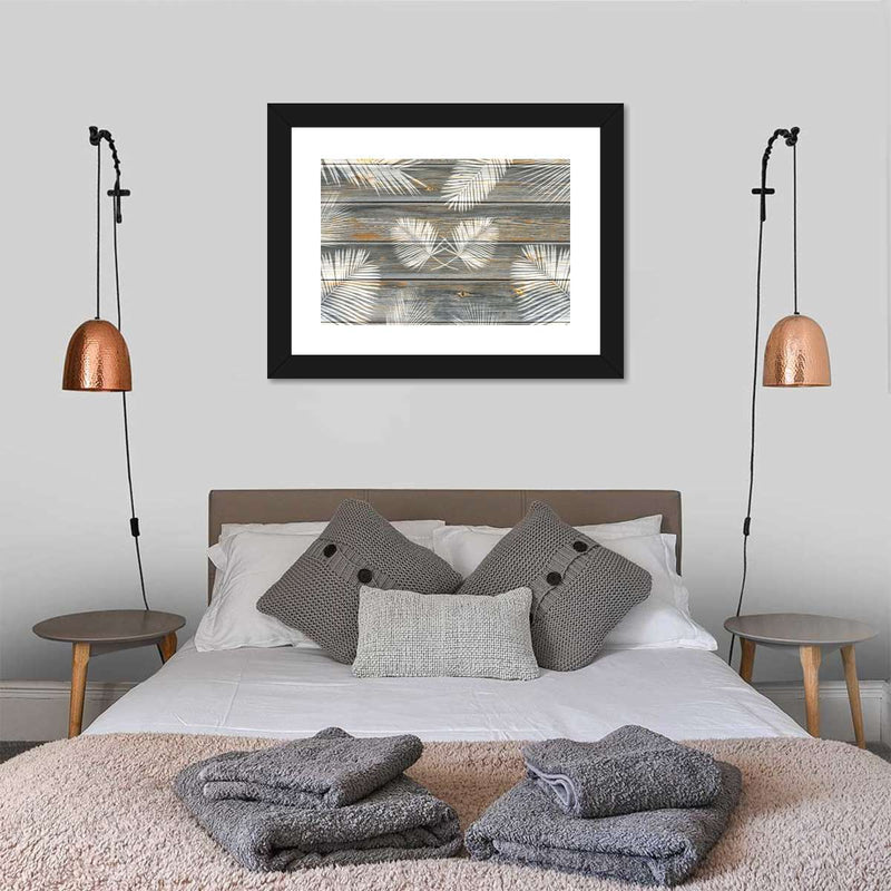 Wooden Palm Leaves Wall Art