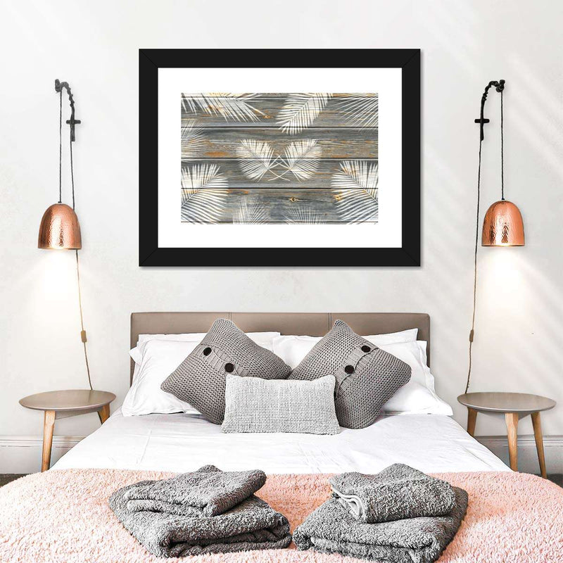 Wooden Palm Leaves Wall Art