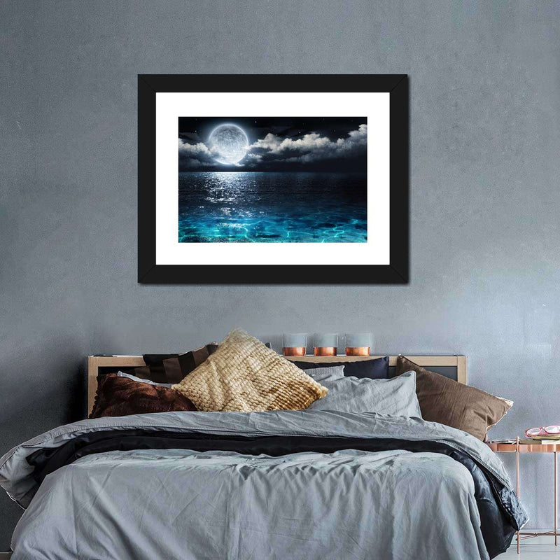 Romantic Full Moon Wall Art