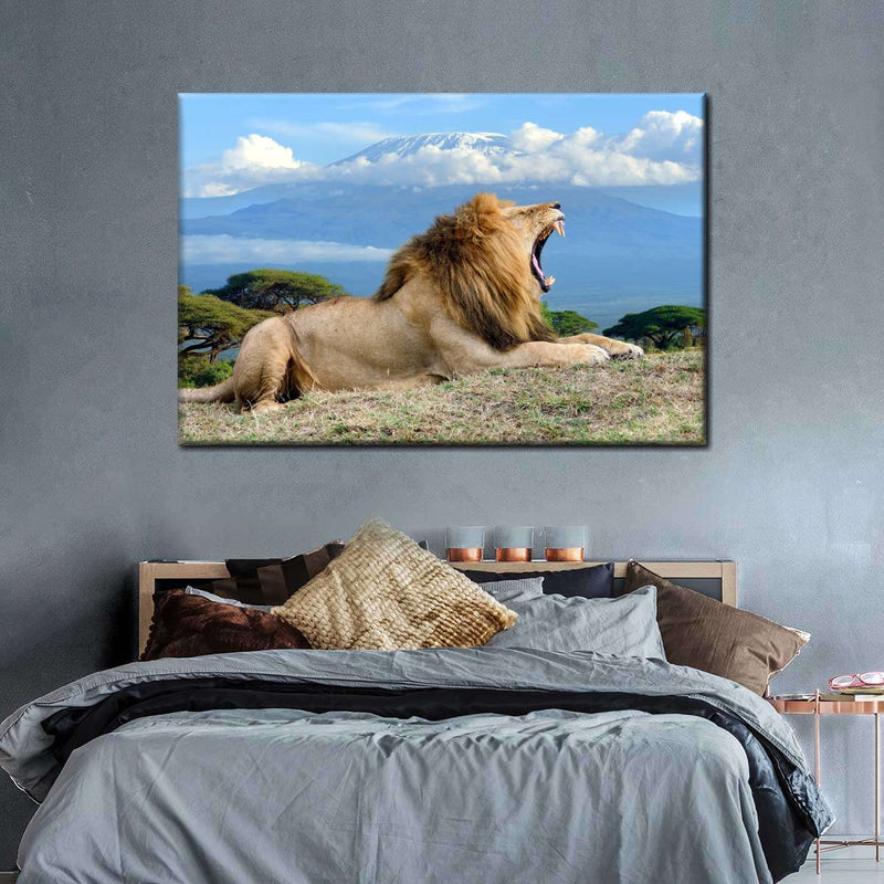 Roaring Safari Lion Wall Art