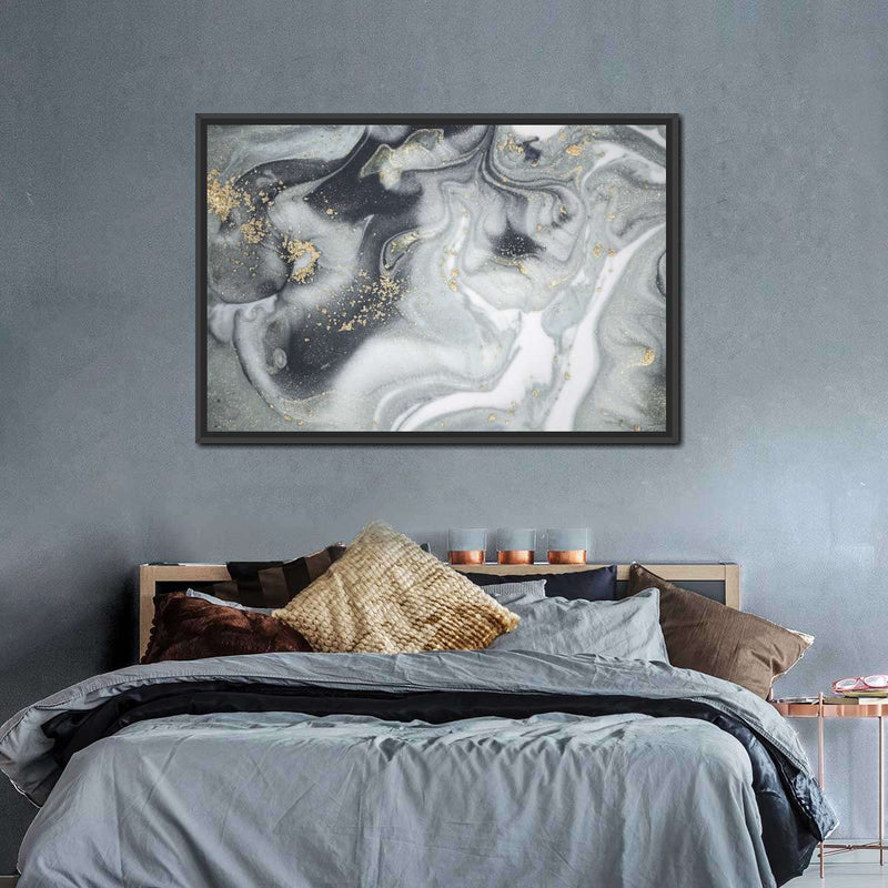Swirly Fluid Abstract Wall Art