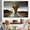 Walking Lone Elephant Wall Art
