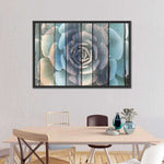Rustic Blooming Succulent Wall Art