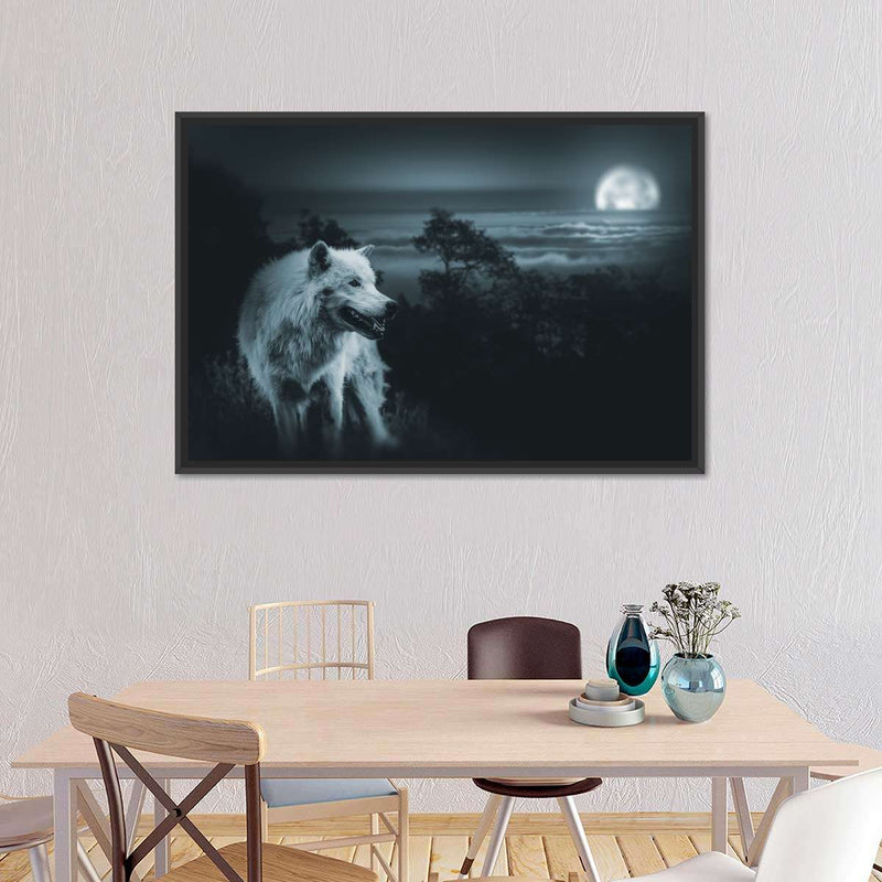 Moon Wolf Wall Art