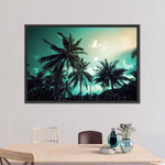 Retro Style Palm Trees Wall Art
