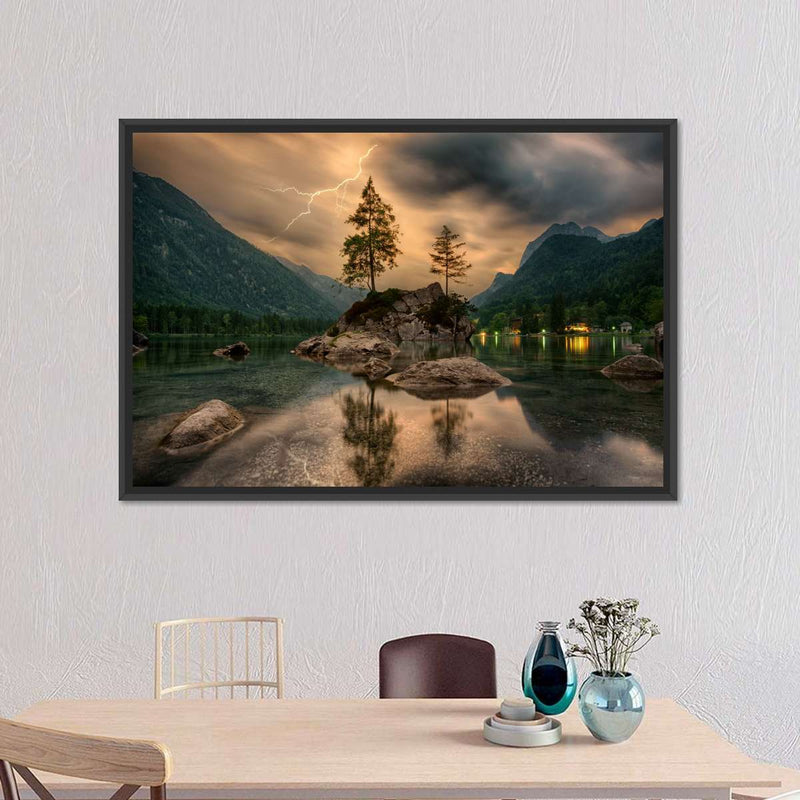 Magical Lakeside Mountain Wall Art