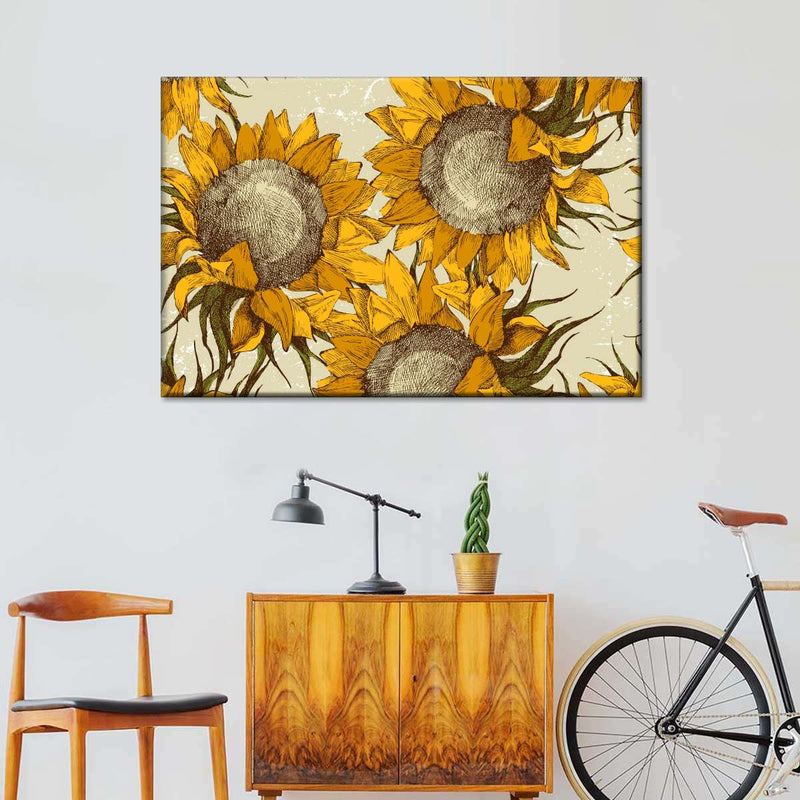 Yellow Sunflowers Wall Art