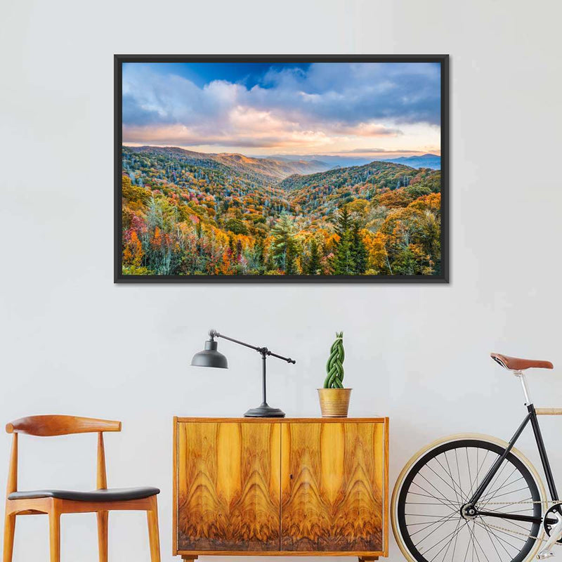 Smoky Mountains At Fall Wall Art