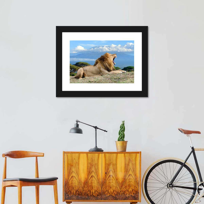 Roaring Safari Lion Wall Art