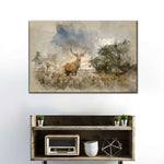 Vintage Stag Wall Art