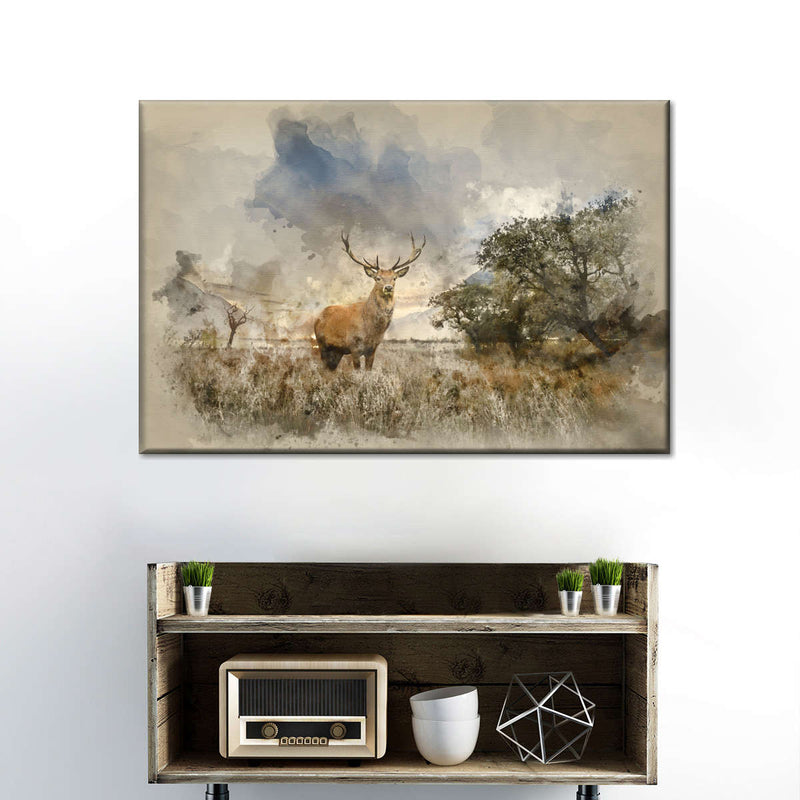 Vintage Stag Wall Art