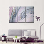 Pink And Grey Abstract Wall Art