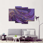 Purple Abstract Wall Art