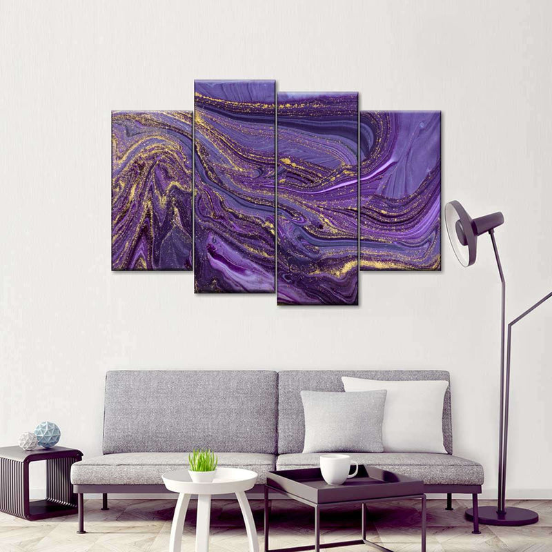 Purple Abstract Wall Art
