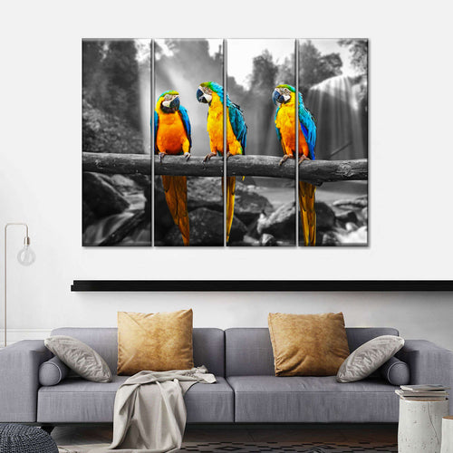Macaw Friends Pop Wall Art