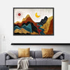 Textured Mountain Landscape Abstract Wall Art