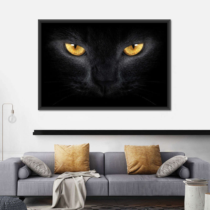 Yellow Eyed Cat Wall Art