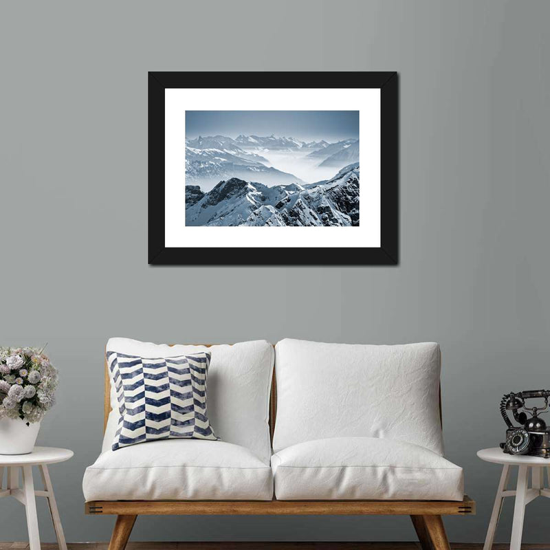 Swiss Mountain Peaks Wall Art
