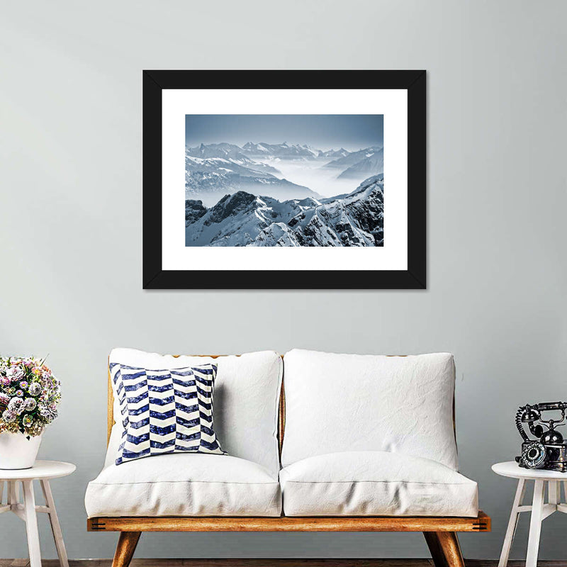 Swiss Mountain Peaks Wall Art