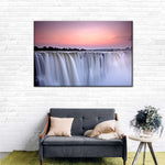 Sunset At Victoria Falls Wall Art