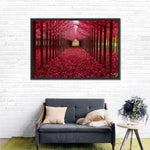 Red Forest Wall Art