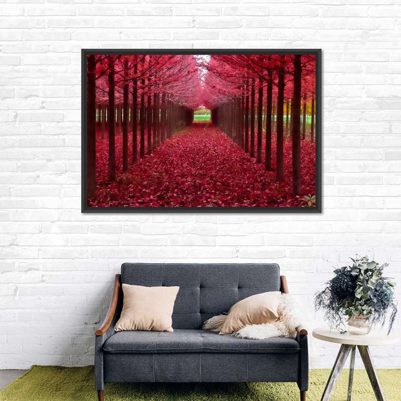 Red Forest Wall Art