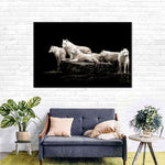 White Wolves Wall Art