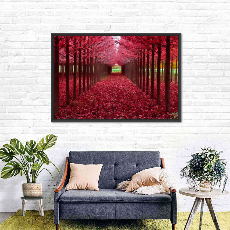 Red Forest Wall Art