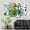 Wild Monstera Leaves Wall Art