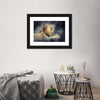 Misty Wild Lion Wall Art