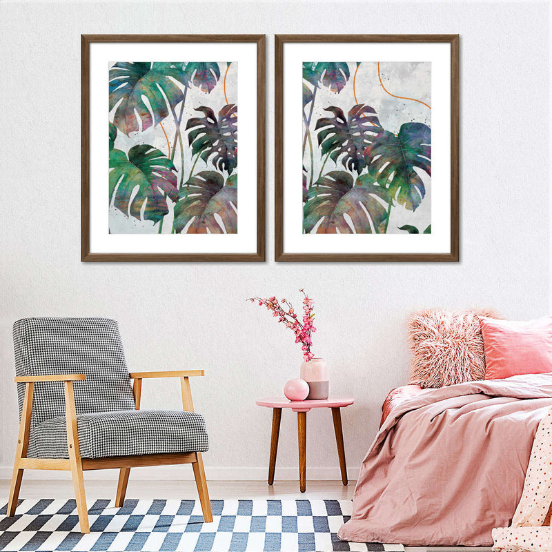 Monstera Leaves Wall Art