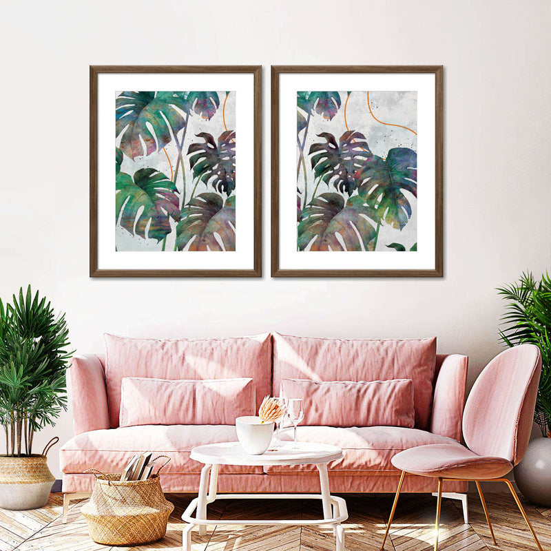Monstera Leaves Wall Art