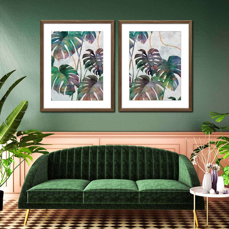 Monstera Leaves Wall Art