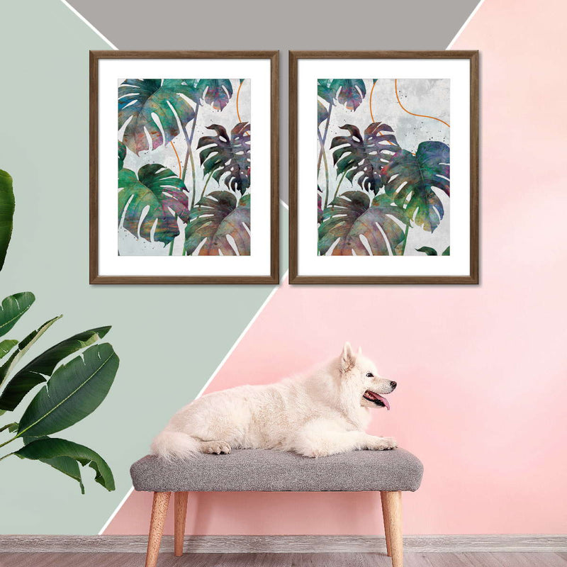 Monstera Leaves Wall Art
