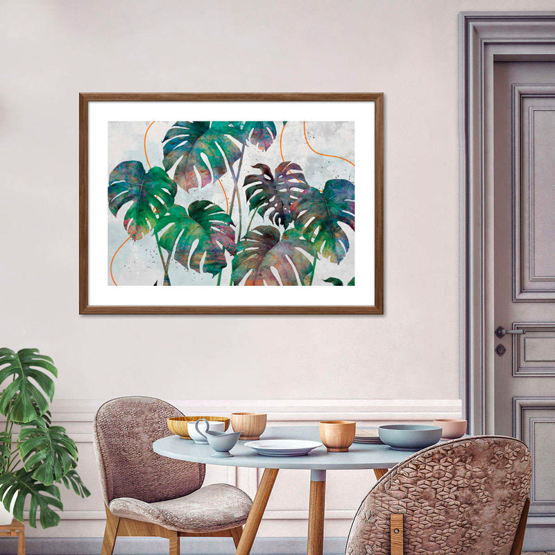 Monstera Leaves Wall Art