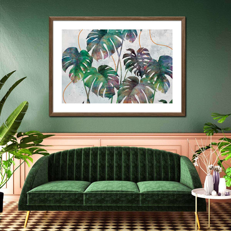 Monstera Leaves Wall Art