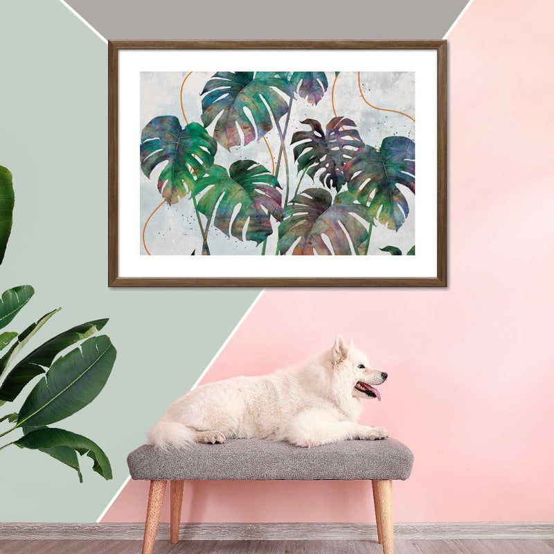 Monstera Leaves Wall Art