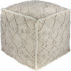 Lanzendorf White Pouf