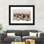 Winter Highland Cows Wall Art